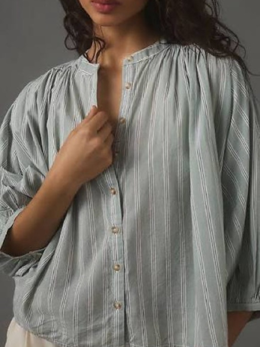 Anthropologie the Sidney Batwing Blouse by Pilcro: Shrunken Edition
